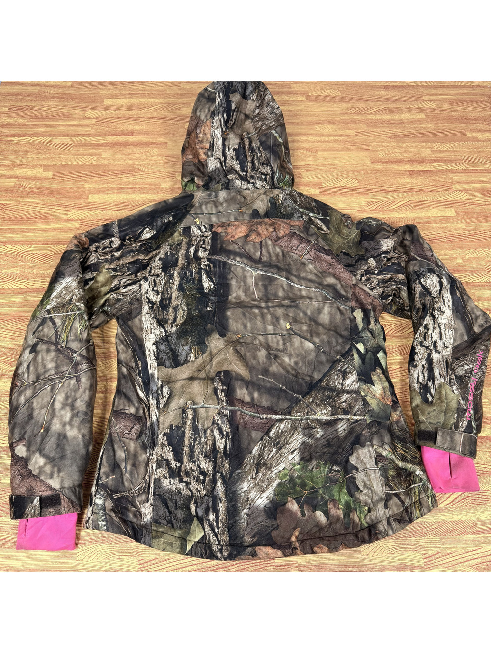 Mossy Oak Camo Pink Lined Hooded Hunting Jacket Womens M 38-40